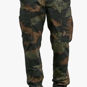 Volcom Men's Green and Brown Cargo Pants